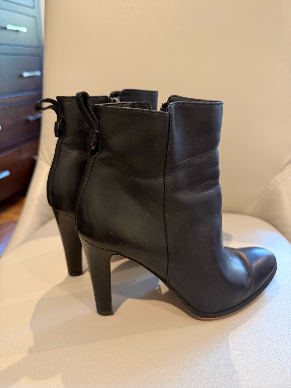Coach Jenna Women's Black Leather Ankle Boots Size 7